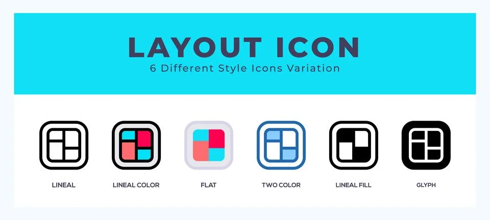 Layout symbol. vector icon symbol. logo illustration. vector graphics Stock Illustration