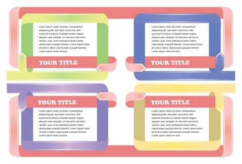 Layout Template for Business Presentation Stock Illustration