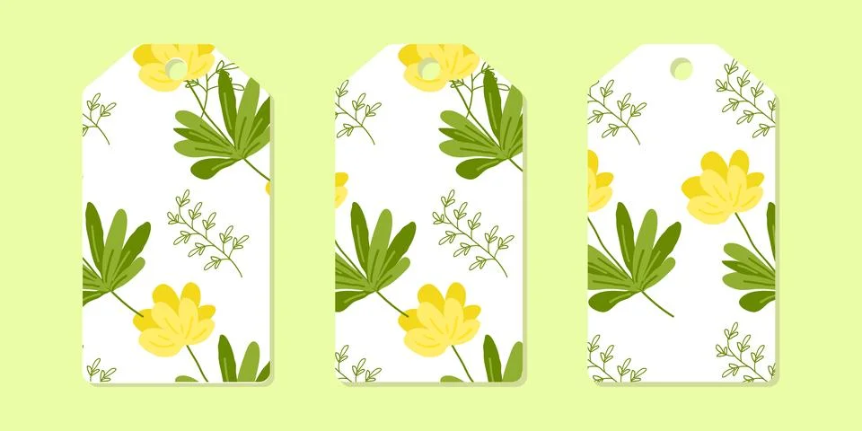 Layout template of colored labels for clothes Stock Illustration