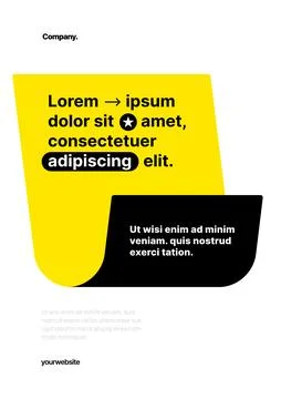 Layout template for events or business related. Stock Illustration