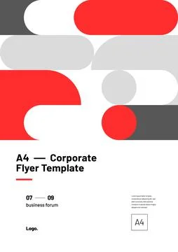 Layout template for events or business related. Stock Illustration