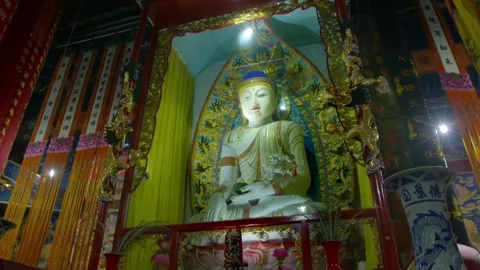 Layout in the temple hall Stock Footage 235134456