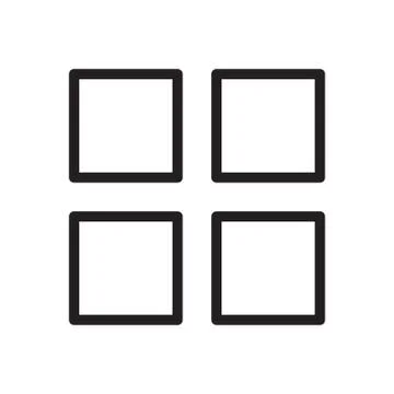 Layout thin line icon Illustrazione stock