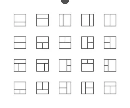 Layout UI Pixel Perfect Well-crafted Vector Thin Line Icons 48x48 Ready for Stock Illustration