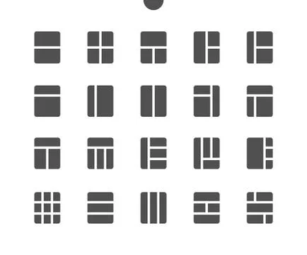 Layout v5 UI Pixel Perfect Well-crafted Vector Stock Illustration