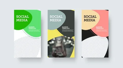 Layout of vector illustration for banner with abstract design, with place for Stock Illustration