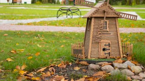 The layout of wind mill, close-up Stock Photos