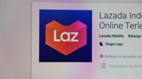 Lazada apps Foto stock