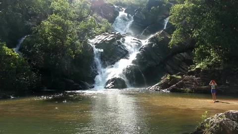 Lazaro-Waterfall Stock Footage 156581920