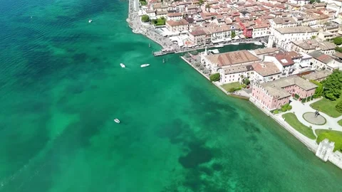 Lazise on Garda Lake Stock Footage 335345178