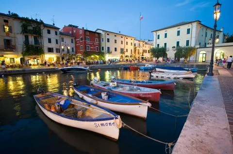 Lazise Harbor Stock Photos
