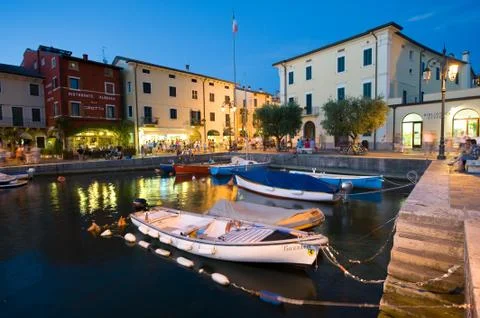 Lazise Harbor Stock Photos