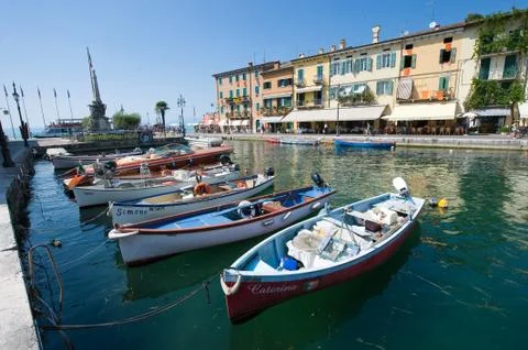 Lazise Harbor Stock Photos