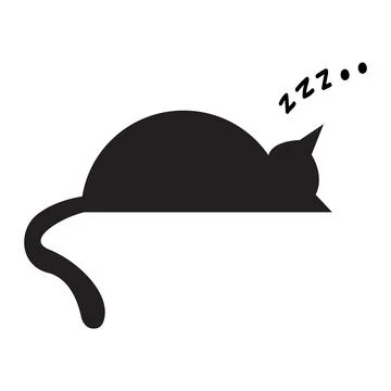 Lazy Cat Stock Illustration