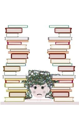 Lazy child Stock Illustration