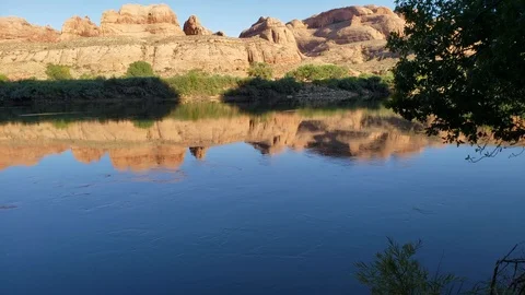 Lazy River in Moab Stock Footage 116567718