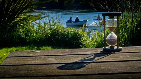 Lazy summer by the river Stock Photos