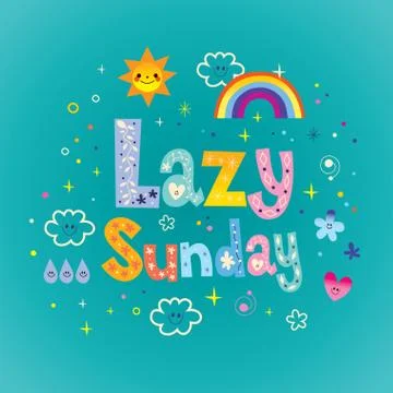 Lazy Sunday Stock-Illustration