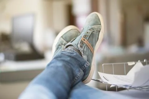 Lazy worker at office Stock Photos