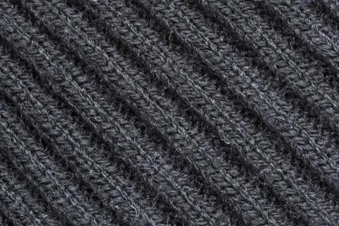 Lblack wool fabric texture Stock Photos