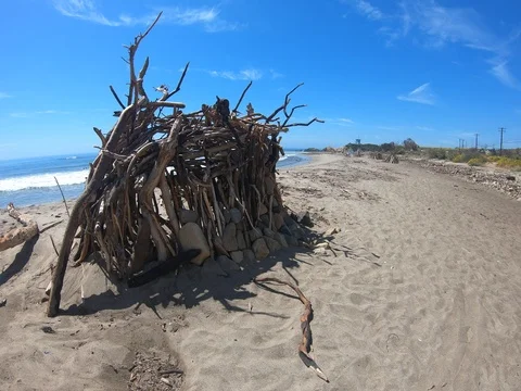 L.C. Beach Hut Stock Footage 106792773