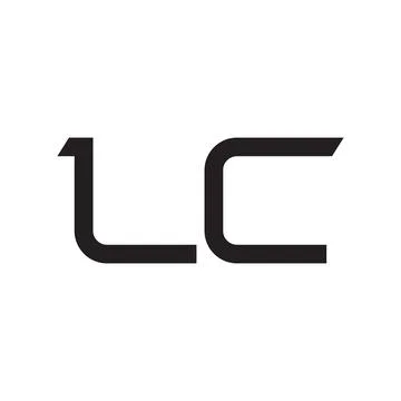 Lc initial letter vector logo icon 库存插图