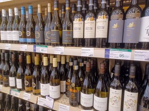 LCBO store inside view Stock Photos