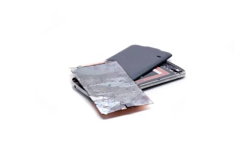 Lcd break smartphone Stock Photos