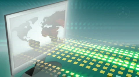 LCD -Business Animation Stockbeeldmateriaal 93147