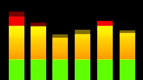 LCD Colorful EQ Equalizer Volume Bar Display - Beat Loop - No F/X Stock Footage 41731482