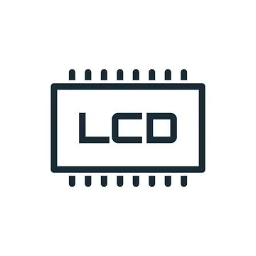 LCD Icon Design Template Elements イラスト素材
