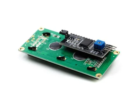 LCD indicator isolated on white background - Image Stock Photos