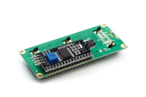 LCD indicator isolated on white background - Image Stock Photos