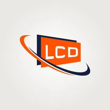 LCD Logo Symbol Icon Stock Illustration