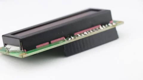 LCD module board for making prototype electronic projects Video stock 246183584