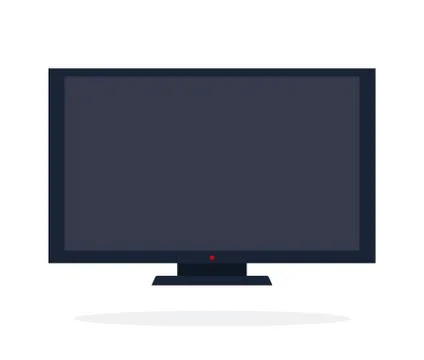 LCD panel vector flat isolated Stock Illustration