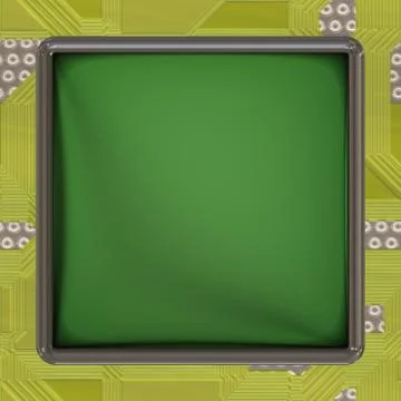 LCD screen on circuit generated texture Stock Illustration