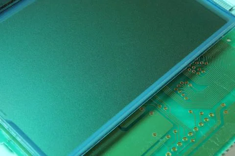 LCD screen electronic component close-up Stock Photos