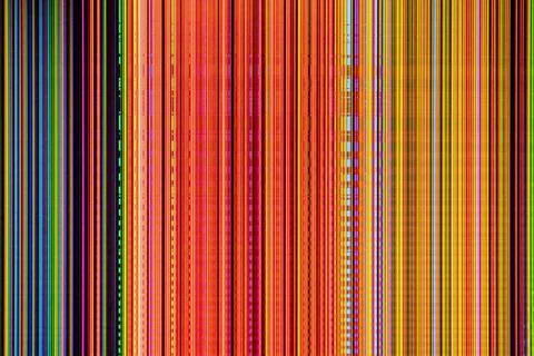 LCD screen failure, LCD screen as an abstract background. Stock Photos