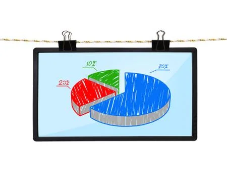 Lcd screen with graphic Stock Photos