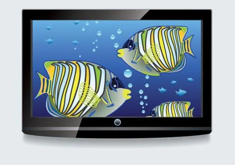 LCD screen Stock Illustration