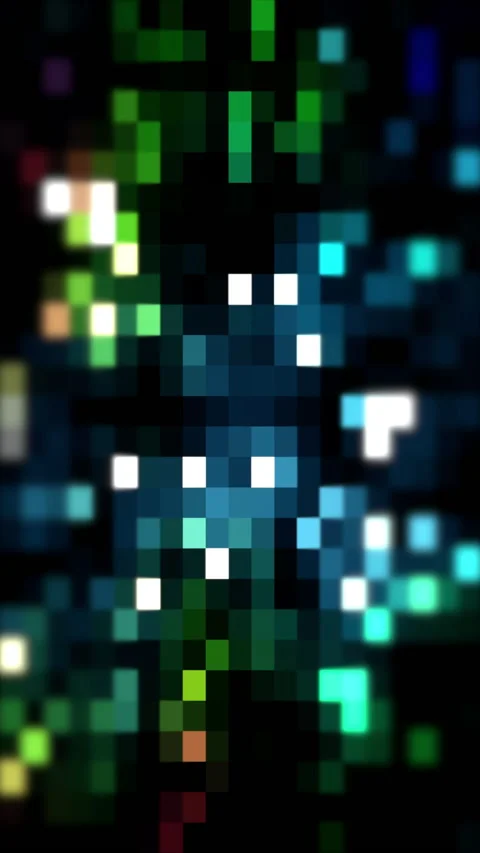 LCD screen pixels. Macro Shot Of Computer Screen, Pixels Texture. Vertical vi Stock Footage 228044009