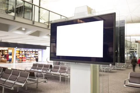 LCD TV with empty copy space Stock Photos