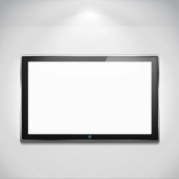 LCD TV Stock Illustration