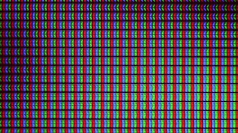 LCD TV pixel macro close-up Stock Footage 20586992