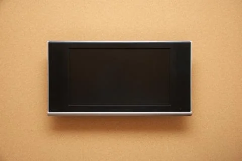 LCD TV on wall Stock Photos