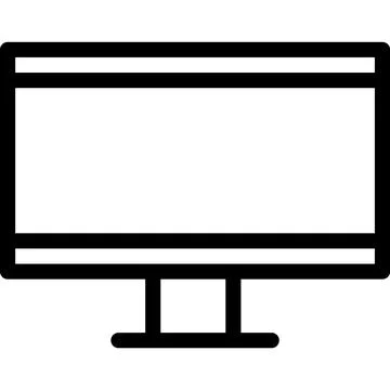 LCD Vector Icon Design Illustration Stock Illustration