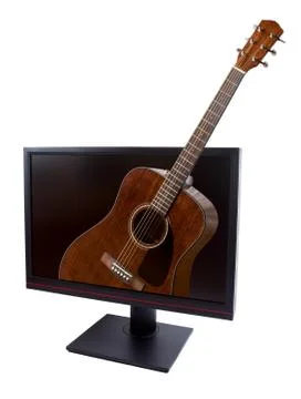 LCD on a white background Stock Photos
