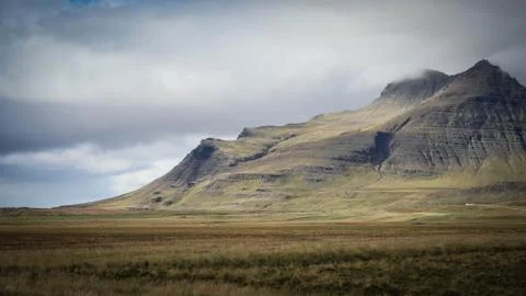 Lceland mountain view Stock Photos