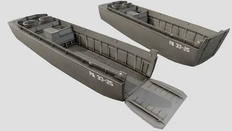 LCVP Higgins Boat - PBR 3D Model